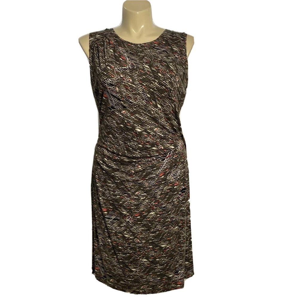 ZOZO XL Dress Womens Sheath Side Twist White Black Taupe Salmon Pink Lined NICE‎